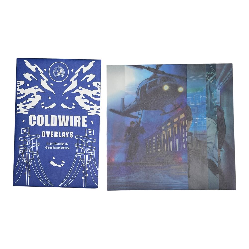 FairyLoot Coldwire Page Overlays - Chloe Gong December 2025 "Neon Lies" YA Box